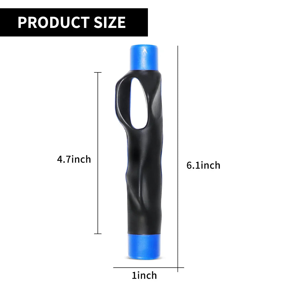 Golf Grip Trainer Posture Correction Aid Practice Golf Swing Trainer Plastic Orange Blue Black 6.1*1in 22g 0.8oz 1 Piece