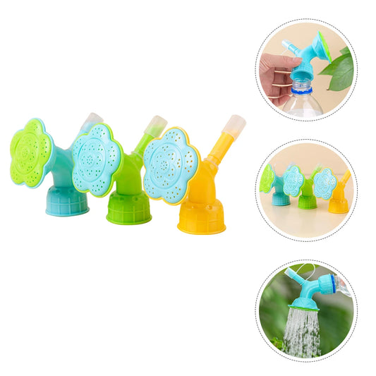 3pcs Watering Can Head For Flower Bonsai Garden Durable Plastic Spray Sprinkler Cap For Water Bottles Sprinkler