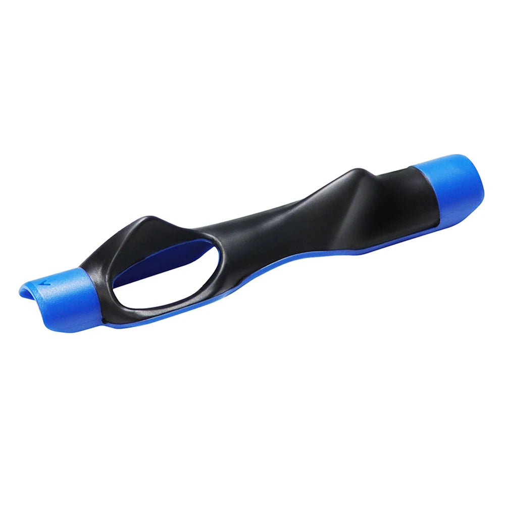 Golf Grip Trainer Posture Correction Aid Practice Golf Swing Trainer Plastic Orange Blue Black 6.1*1in 22g 0.8oz 1 Piece